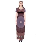 Art Pattern Design Short Sleeve Maxi Dress