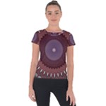 Art Pattern Design Short Sleeve Sports Top 