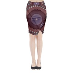 Art Pattern Design Midi Wrap Pencil Skirt from ArtsNow.com