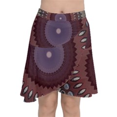 Chiffon Wrap Front Skirt 