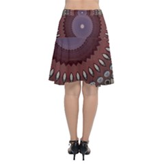 Chiffon Wrap Front Skirt 