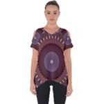 Art Pattern Design Cut Out Side Drop T-Shirt