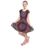 Art Pattern Design Kids  Short Sleeve Dress
