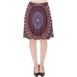 Art Pattern Design Velvet High Waist Skirt