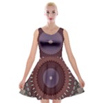 Art Pattern Design Velvet Skater Dress