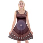 Art Pattern Design Reversible Velvet Sleeveless Dress