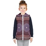Art Pattern Design Kids  Hooded Puffer Vest