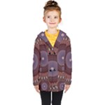 Art Pattern Design Kids  Double Breasted Button Coat