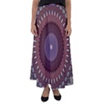 Art Pattern Design Flared Maxi Skirt
