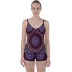 Art Pattern Design Tie Front Two Piece Tankini