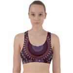 Art Pattern Design Back Weave Sports Bra