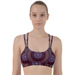 Art Pattern Design Line Them Up Sports Bra