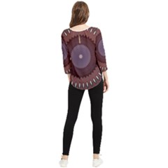 Chiffon Quarter Sleeve Blouse 