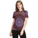 Art Pattern Design Women s Short Sleeve Rash Guard