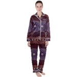 Art Pattern Design Women s Long Sleeve Satin Pajamas Set	