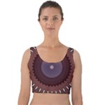 Art Pattern Design Velvet Crop Top