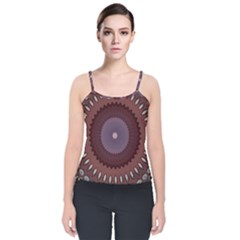 Velvet Spaghetti Strap Top 