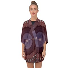 Half Sleeve Chiffon Kimono 