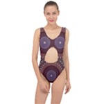Art Pattern Design Center Cut Out Swimsuit
