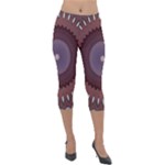Art Pattern Design Lightweight Velour Capri Leggings 
