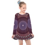 Art Pattern Design Kids  Long Sleeve Dress