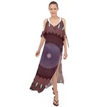 Art Pattern Design Maxi Chiffon Cover Up Dress