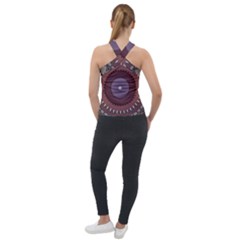Cross Neck Velour Top 