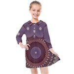 Art Pattern Design Kids  Quarter Sleeve Shirt Dress