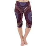 Art Pattern Design Lightweight Velour Cropped Yoga Leggings