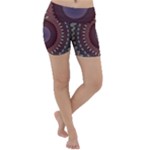 Art Pattern Design Lightweight Velour Yoga Shorts