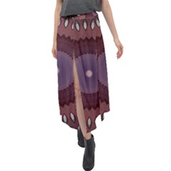 Velour Split Maxi Skirt 