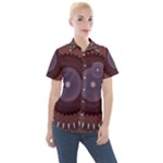 Art Pattern Design Women s Short Sleeve Pocket Shirt