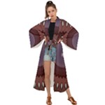 Art Pattern Design Maxi Kimono