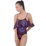 Art Pattern Design Drape Piece Swimsuit