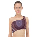 Art Pattern Design Spliced Up Bikini Top 
