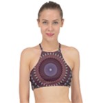 Art Pattern Design Halter Bikini Top