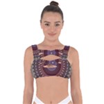 Art Pattern Design Bandaged Up Bikini Top