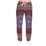 Art Pattern Design Women Velvet Drawstring Pants