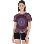 Art Pattern Design Open Back Sport T-Shirt