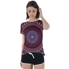 Short Sleeve Open Back T-Shirt 