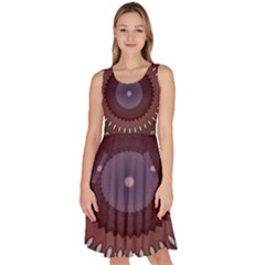 Knee Length Skater Dress With Pockets 