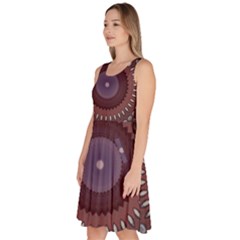 Knee Length Skater Dress With Pockets 