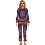 Art Pattern Design Womens  Long Sleeve Lightweight Pajamas Set