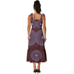 Tie-Strap Tiered Midi Chiffon Dress 