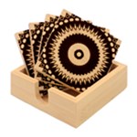 Art Pattern Design Bamboo Coaster Set