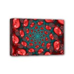 Fractal Red Spiral Abstract Art Mini Canvas 6  x 4  (Stretched)