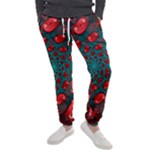 Fractal Red Spiral Abstract Art Men s Jogger Sweatpants
