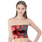 Fractal Red Spiral Abstract Art Tube Top