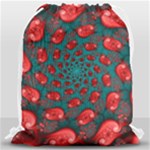 Fractal Red Spiral Abstract Art Drawstring Bag (Large)