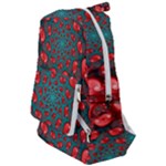 Fractal Red Spiral Abstract Art Travelers  Backpack